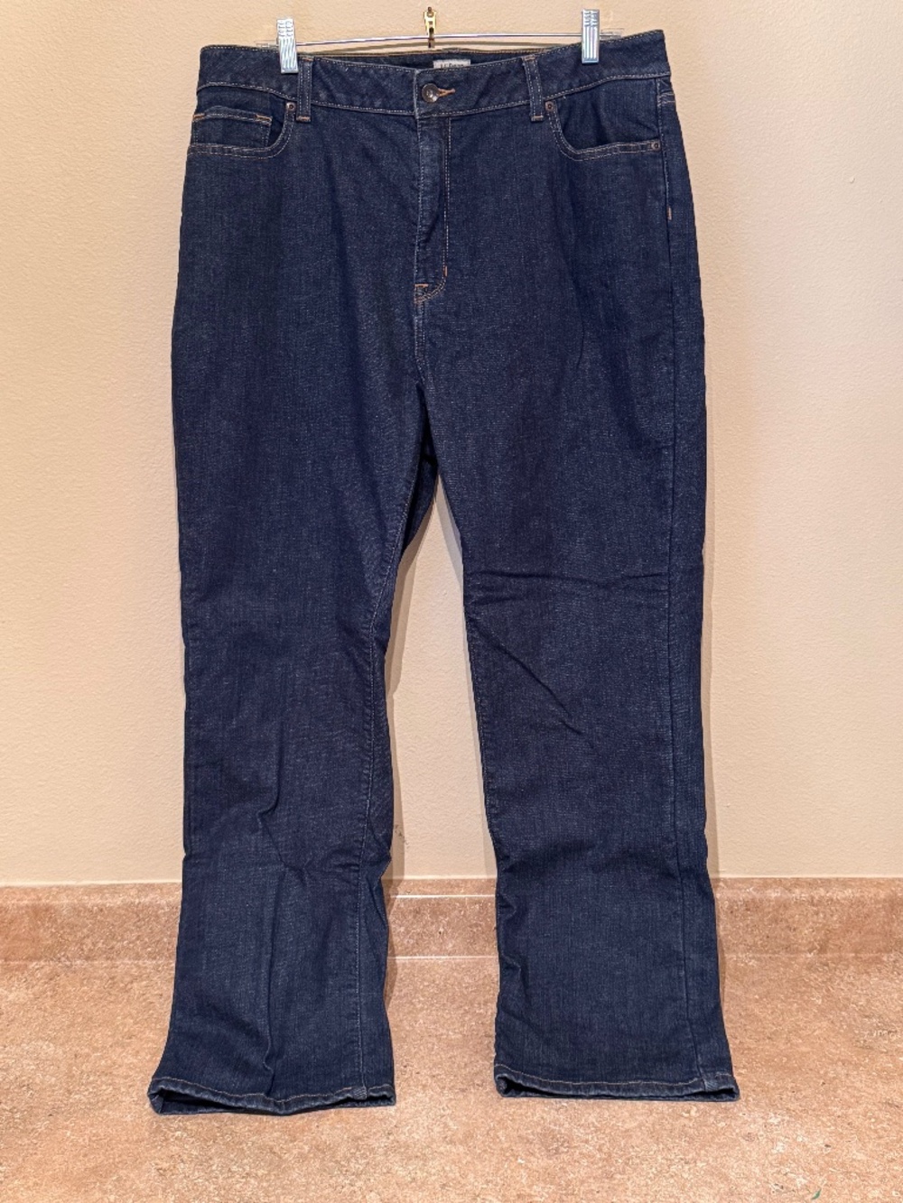 L.L. Bean Women's Plus Size Fleece-Lined Classic Fit Jeans - Size 18 Reg
